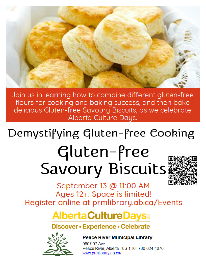Demystifying Gluten-Free Cooking - September 13 at 11am. Demystifying Gluten-Free Cooking - September 13 at 11am.