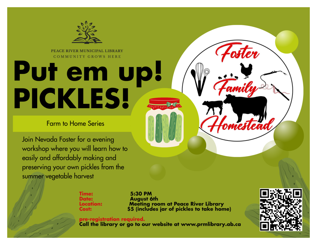 Put em up! Pickles! - August 6th at 5:30pm.