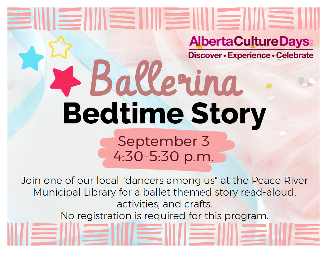 Ballerina Bedtime Story - September 3 at 4:30pm.