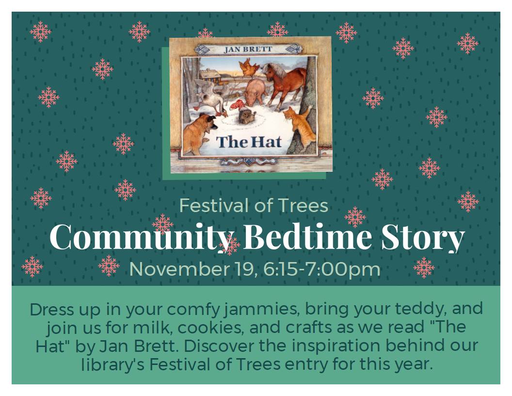 Community Bedtime Story - November 19 from 6:15 to 7pm.
