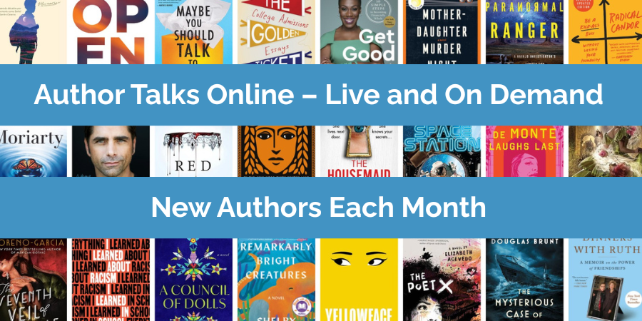 Author Talks Online graphic Author Talks Online graphic