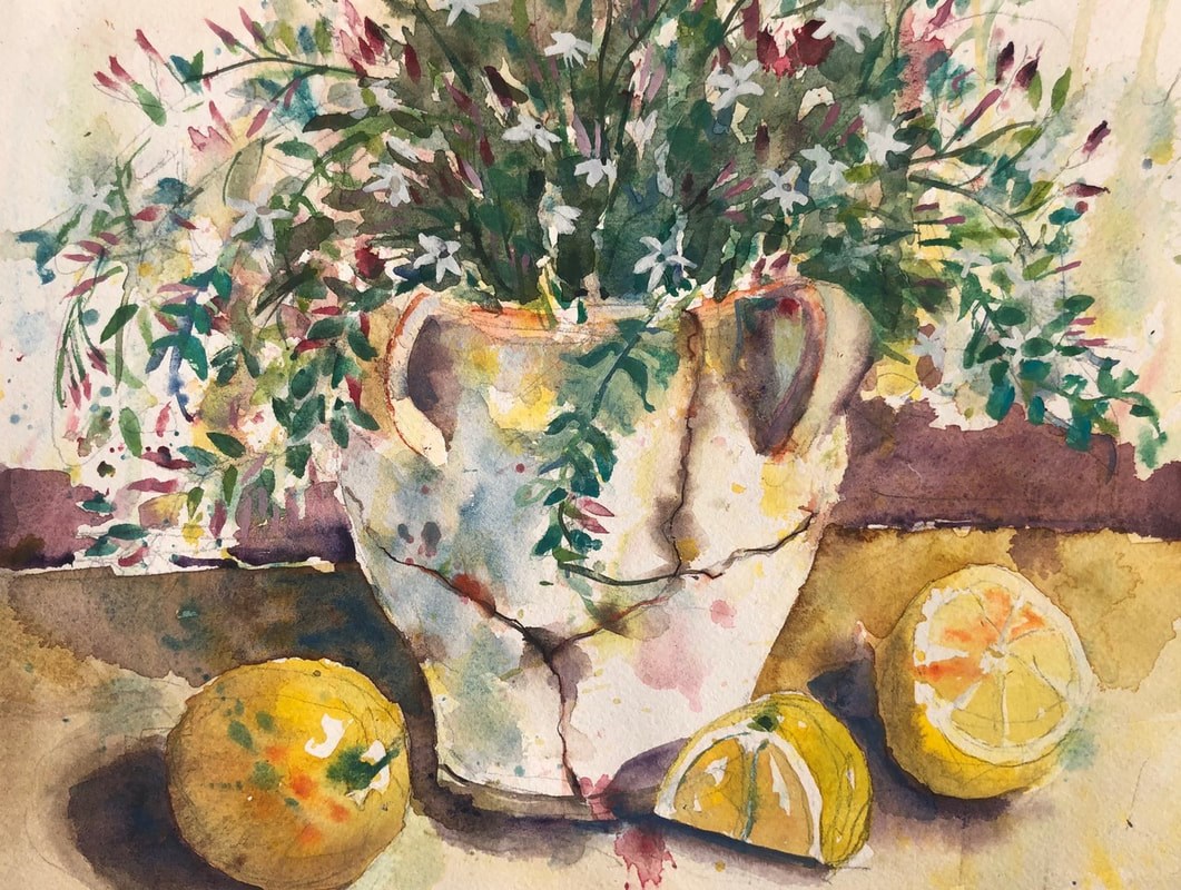 still life painting by April Drew Foster, Artist still life painting by April Drew Foster, Artist