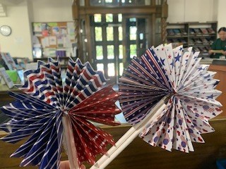 4th of July paper fan 4th of July paper fan