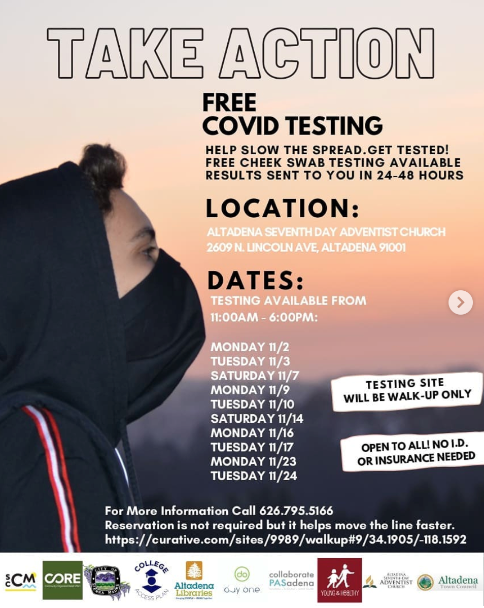 Free Walk-Up Covid Testing.