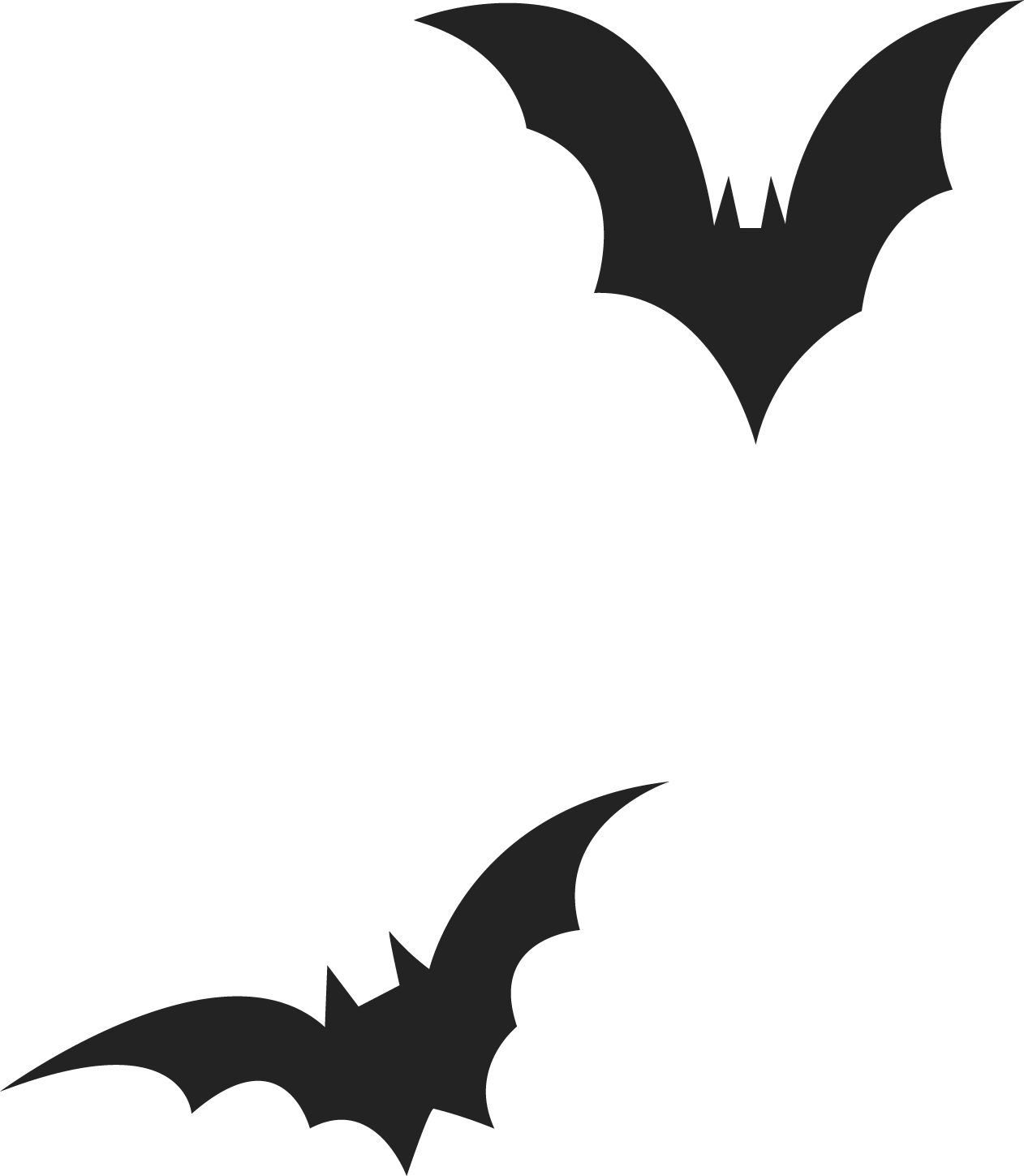 Icons - Bats - Black