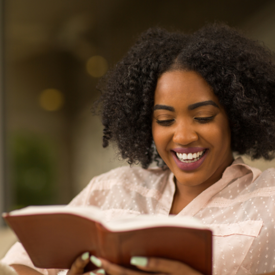 Woman reading.