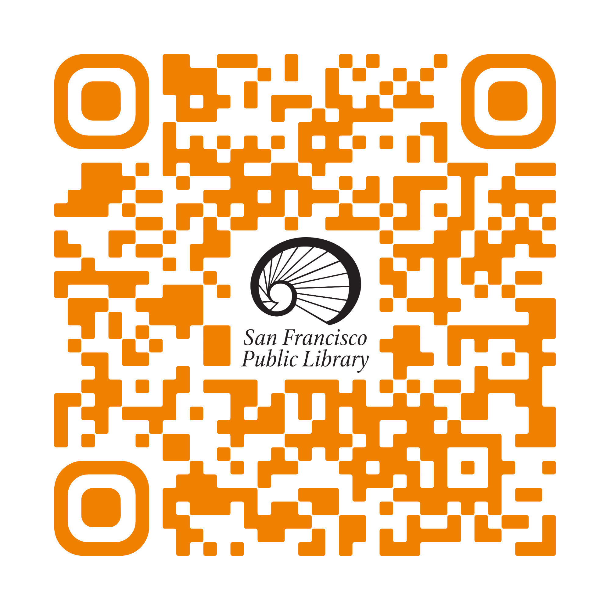 QR code to scan to direct them to esl convo club volunteer page at on.sfpl.org/eslconvoclub