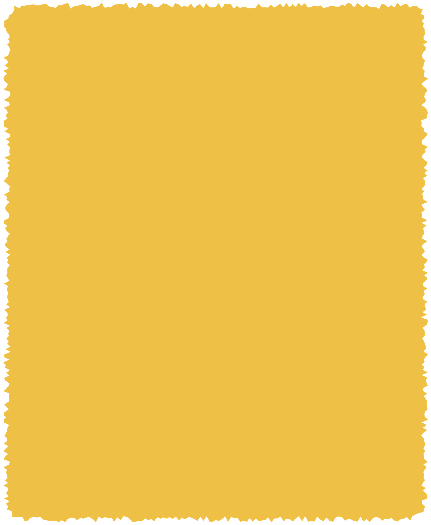 Shapes - Torn Edges Rectangle - Yellow