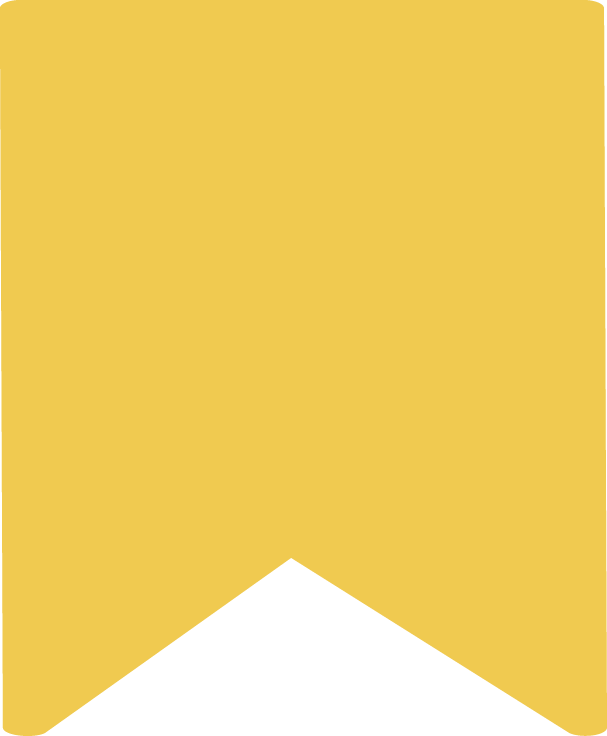 Small Yellow Bookmark Icon