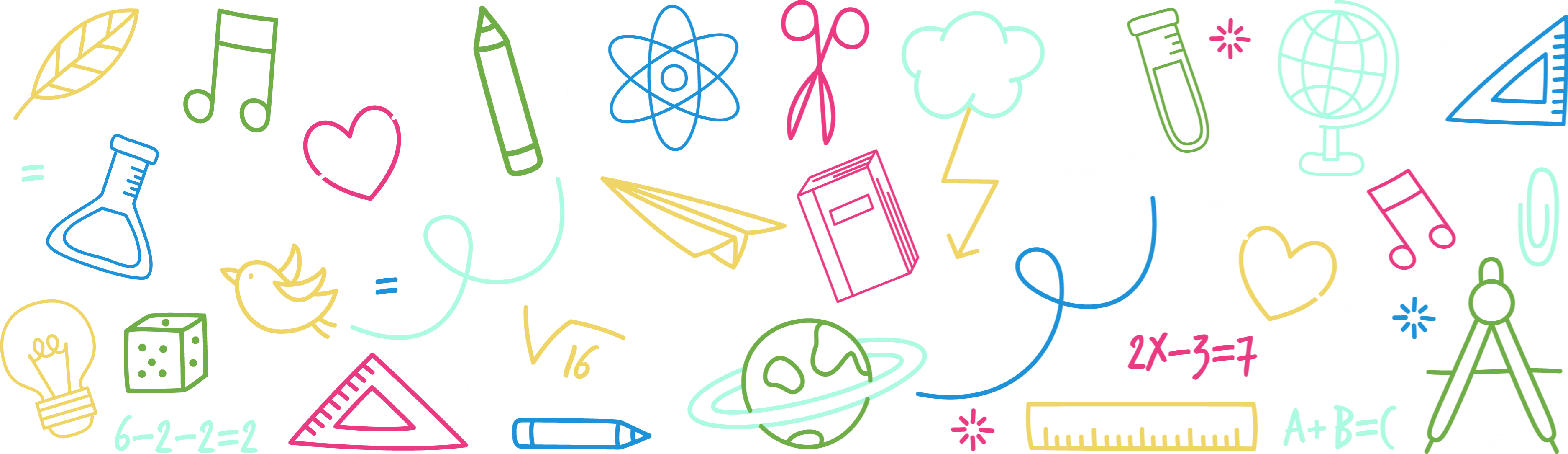 Backgrounds - STEAM Icons - Multicolor