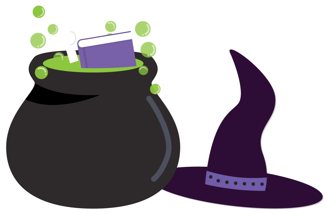 Icons - Halloween - Cauldron Witches Brew Hat Eyeball