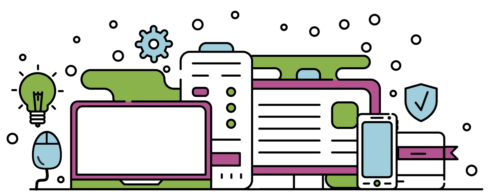 Icons - Technology Illustration Outline