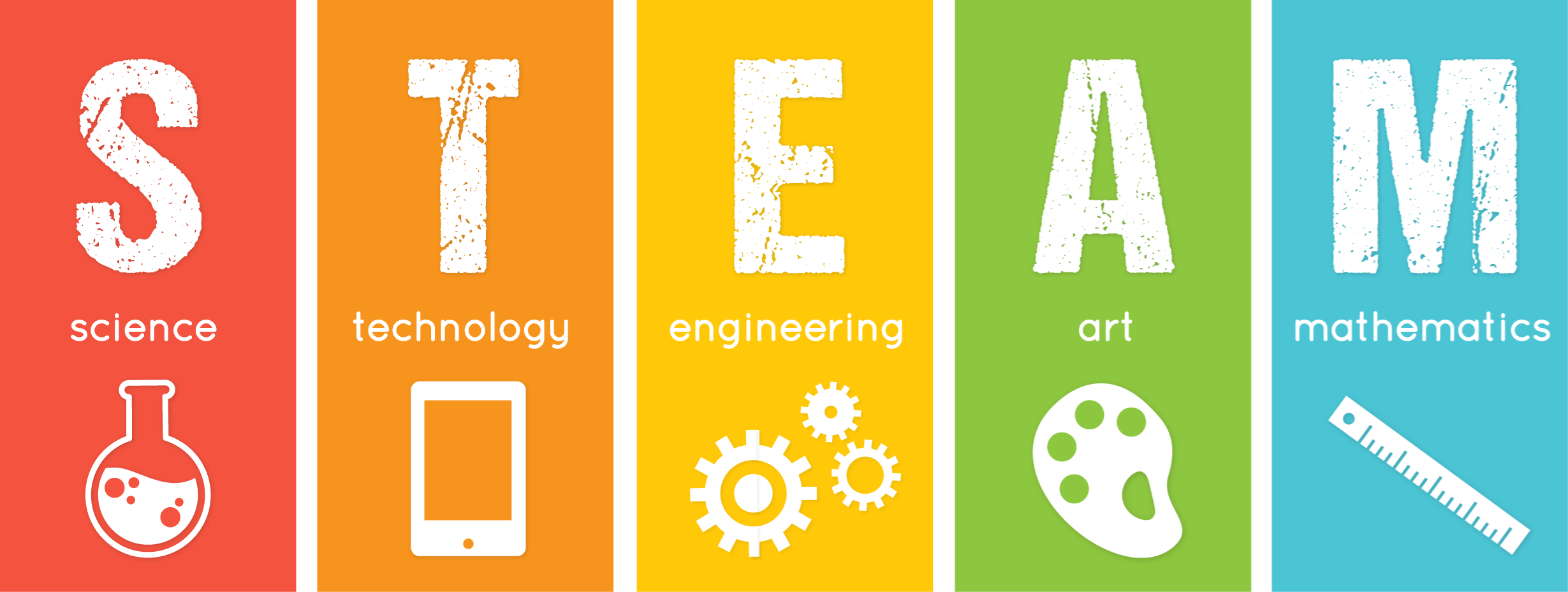 Icons - STEAM Logo - Rainbow Colors