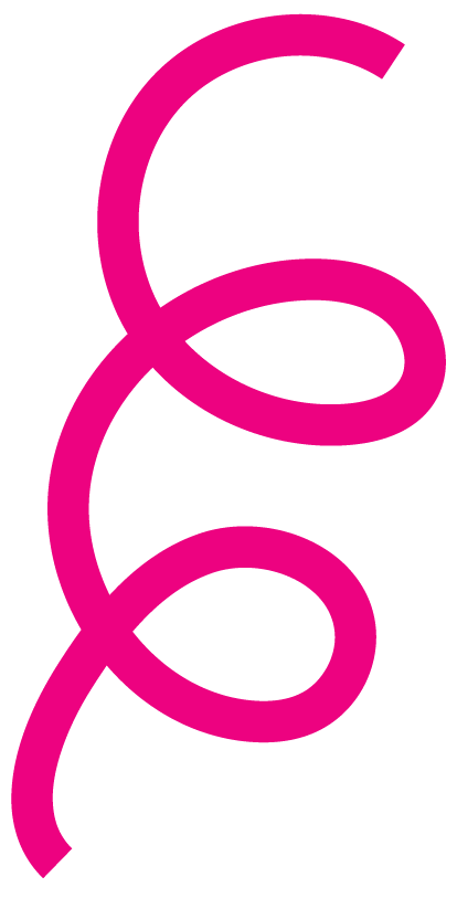 Icons - Double Ribbon Curl - Pink