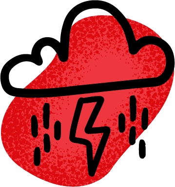 Icons - Storm Drawing - Red