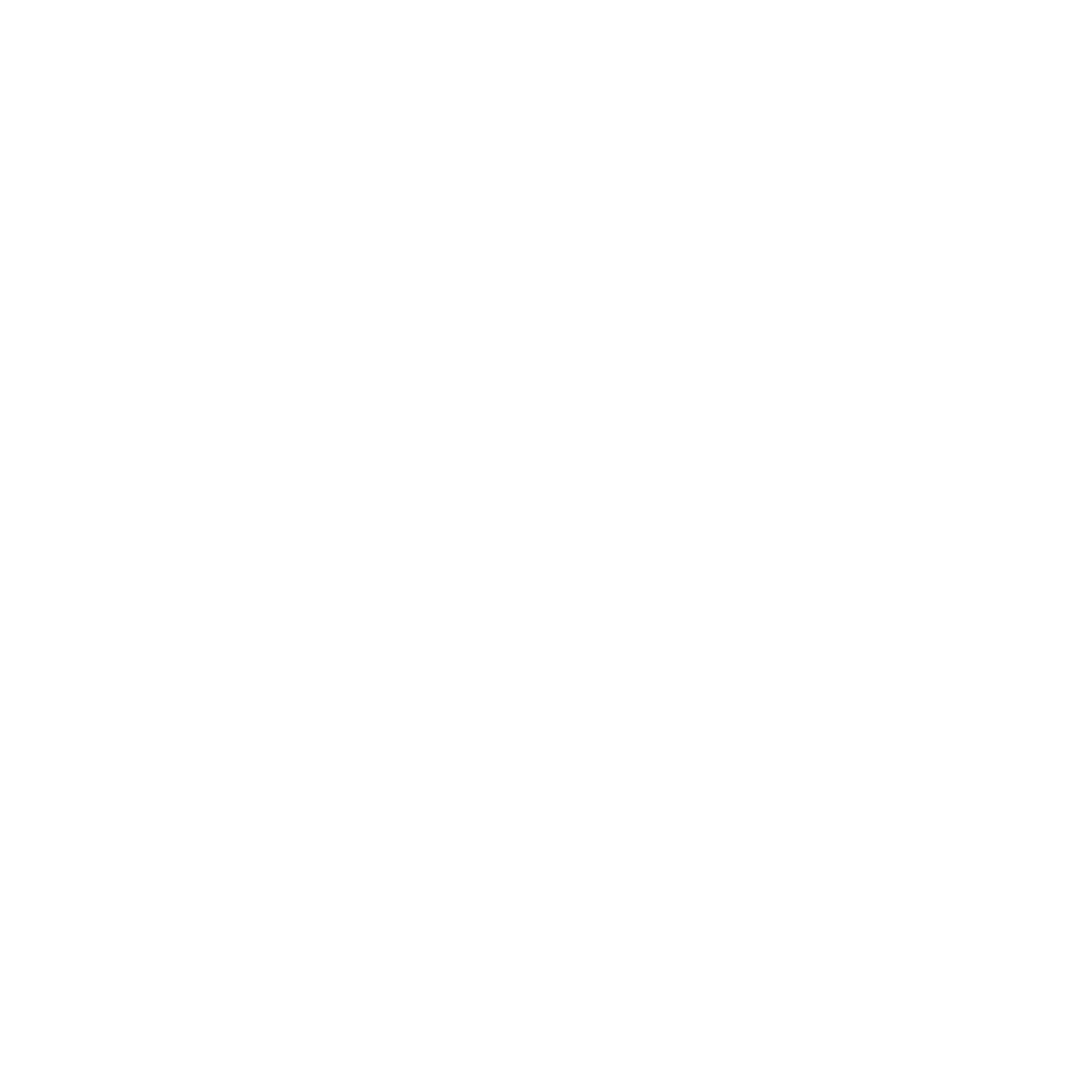 Backgrounds - Stars Hearts Lightning - White