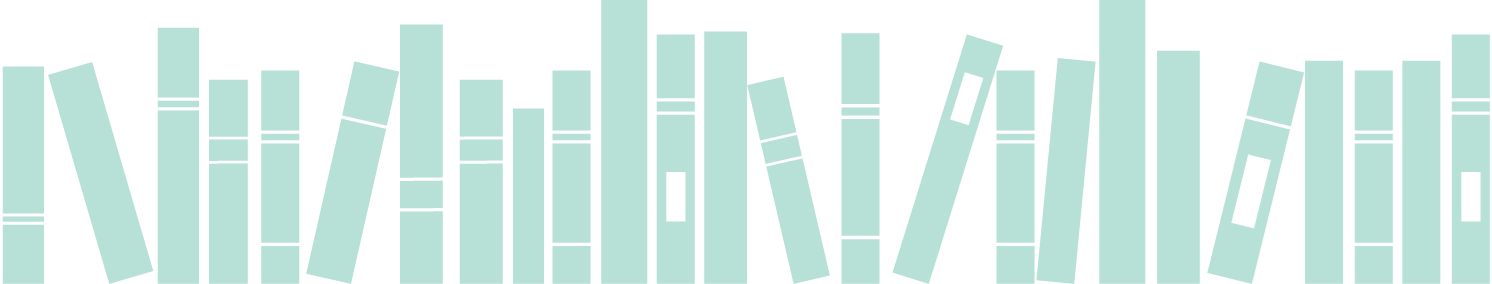 Icons - Shelf of Books - Teal 3