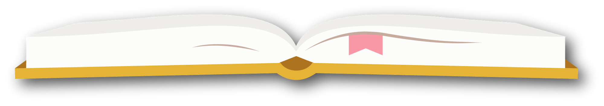 Icons - Open Book - Yellow with Shadow