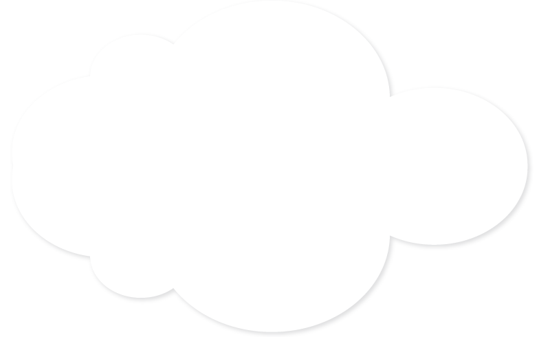 Icons - Puffy Cloud - White