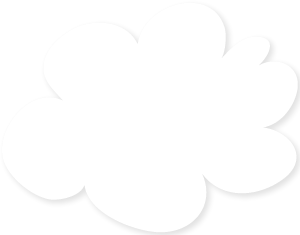 Icons - Single Cloud - White