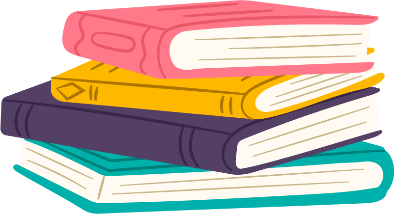 Icons - Stack of Books - Rainbow