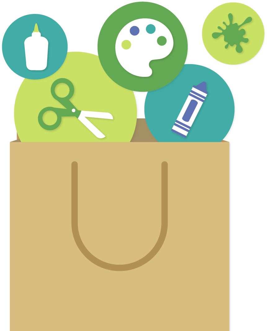 Icons - Arts and Crafts Kit Bag