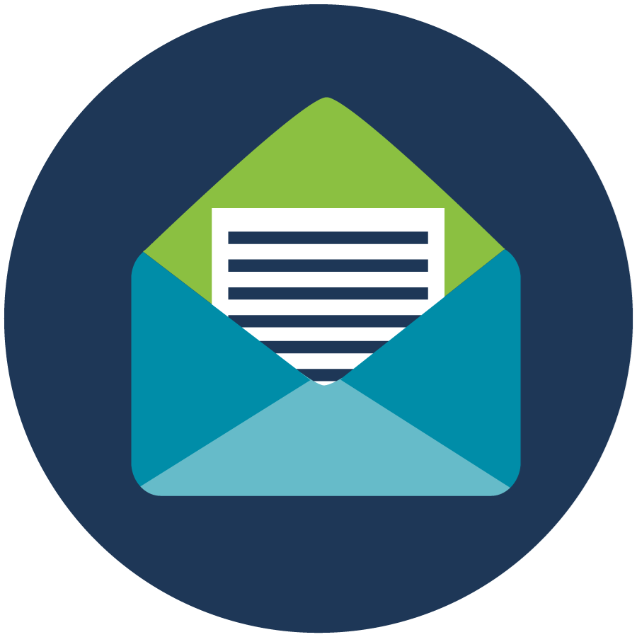 Icons - Email Envelope - Blue Green