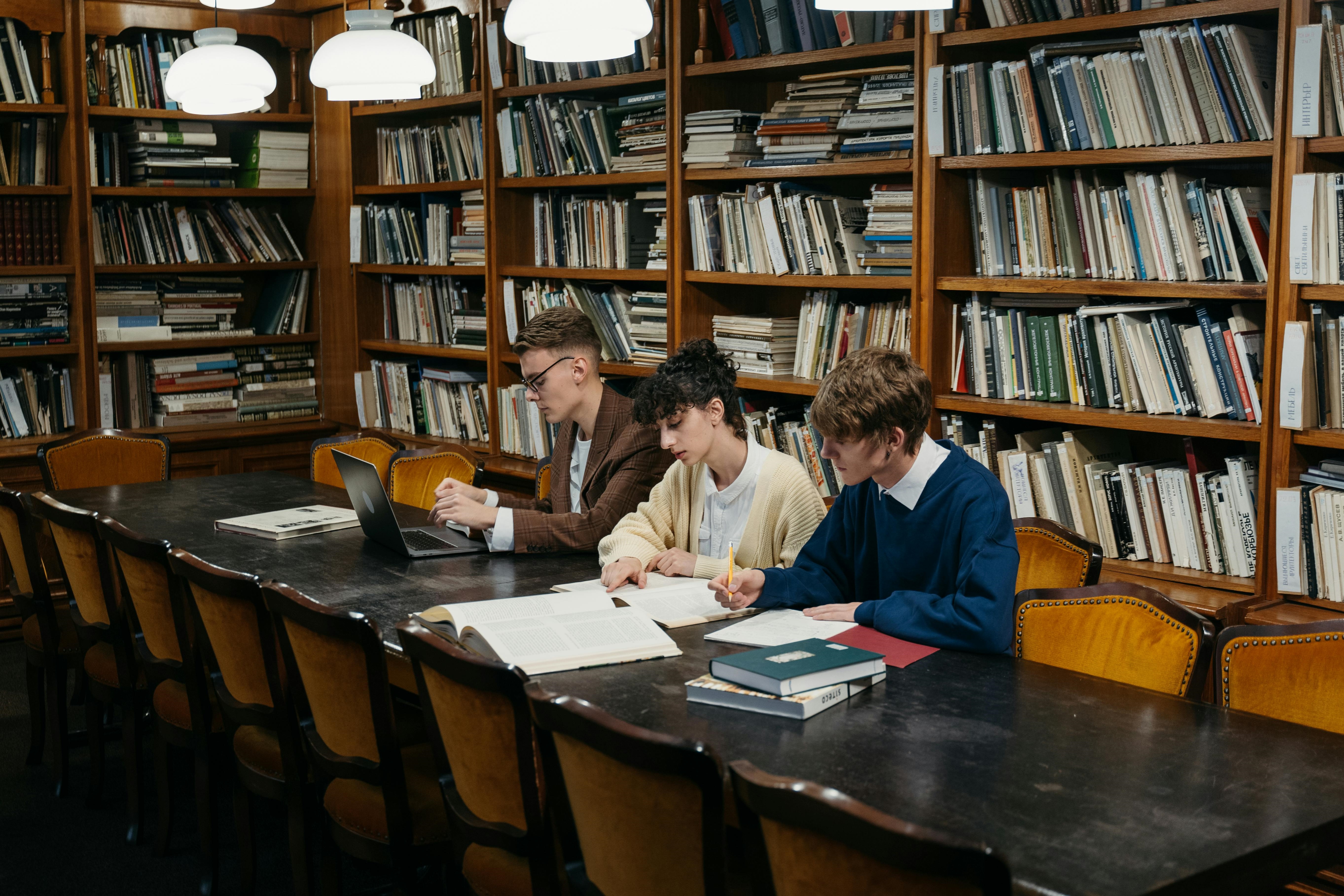 Group of Students Sitting at the Table