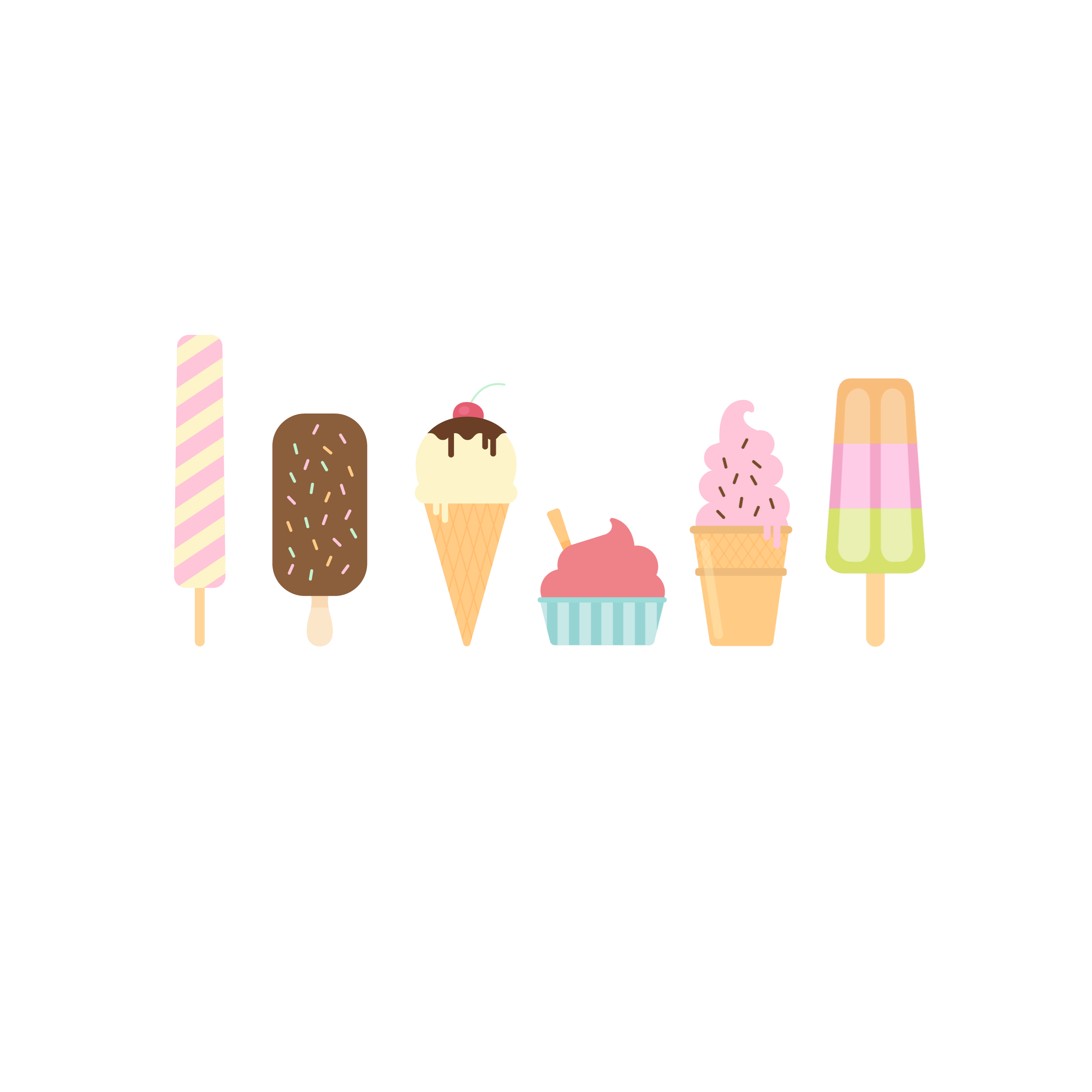 Icons - Ice Cream Popsicles