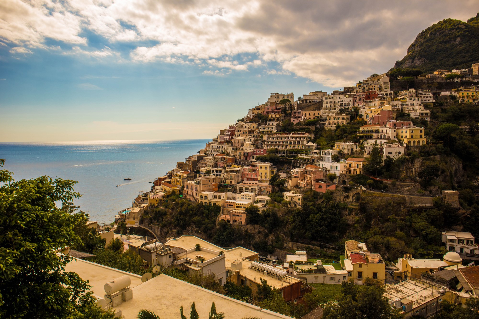 Mountain and Ocean View of the Italian Region of Sicily