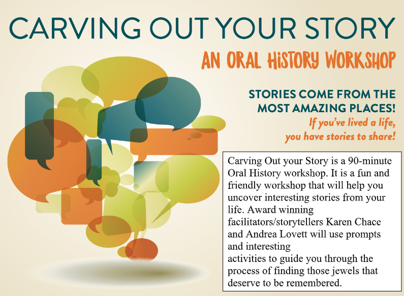 Carving Out Your Story flyer Carving Out Your Story flyer