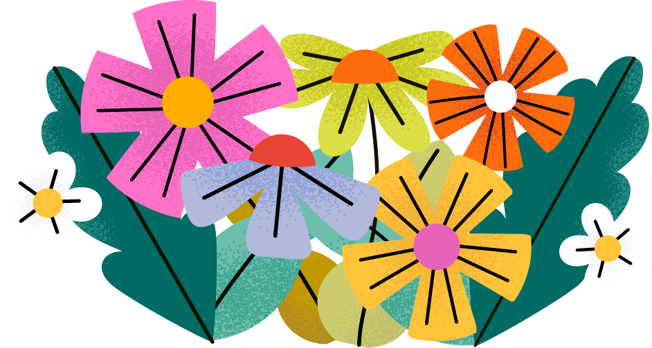 Icons - Bunch of Flowers - Green