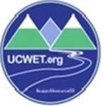 UCWET Logo with 3 mountains and a stream