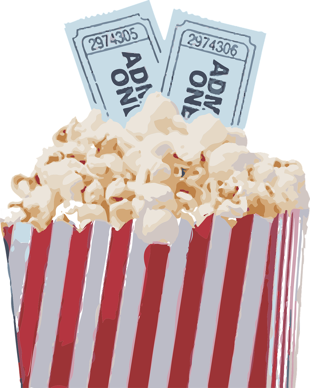 Movie popcorn tickets