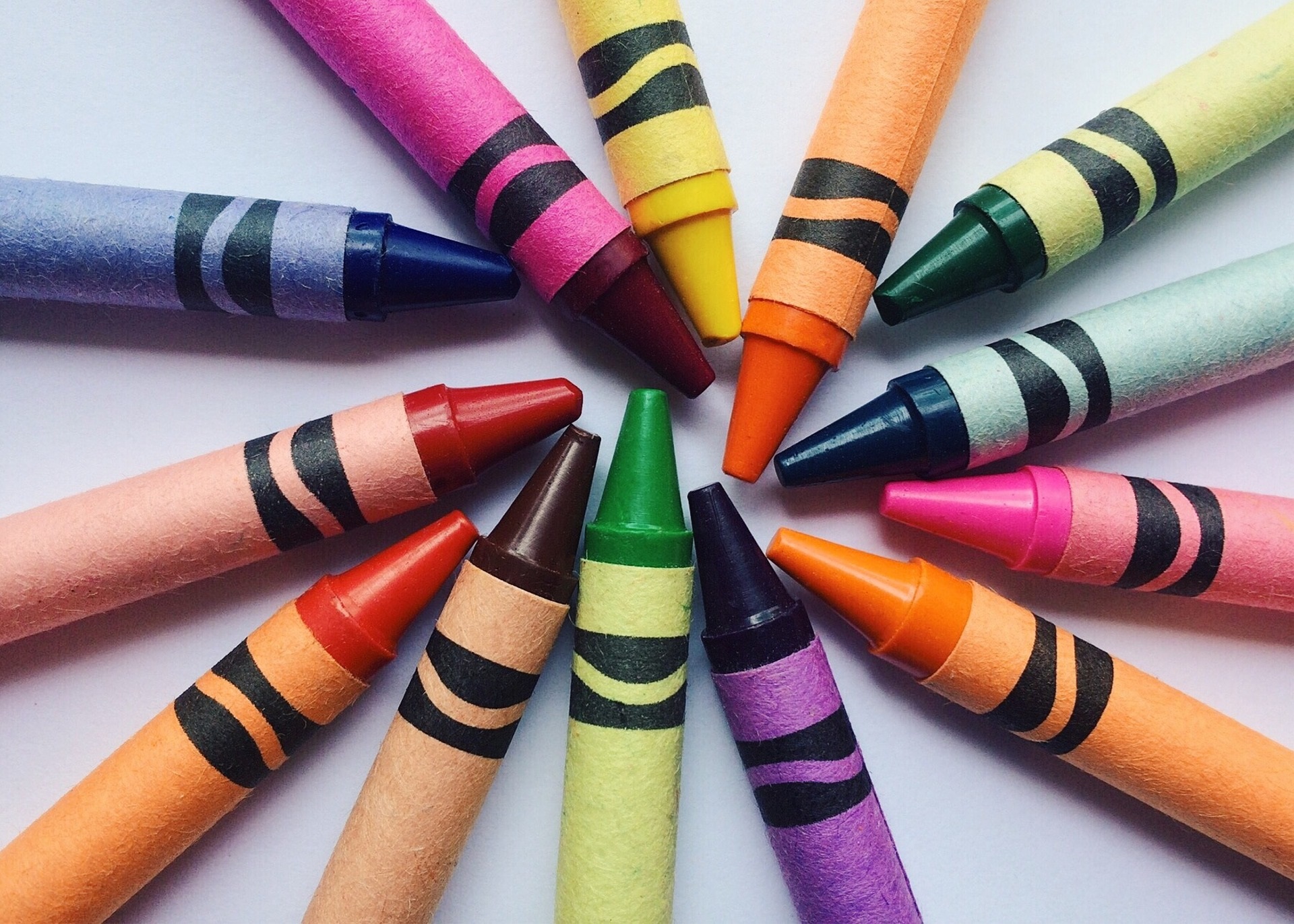 Crayons coloring arts school kids toddlers 1