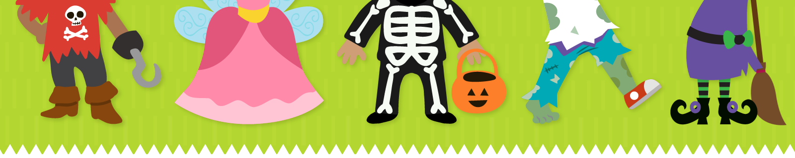 Backgrounds - Trick or Treaters Header