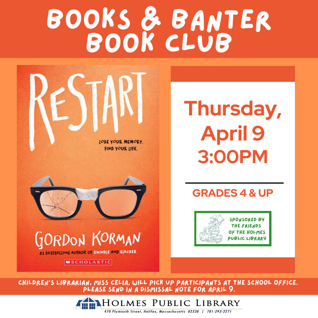 April 26 Books and Banter Book Club