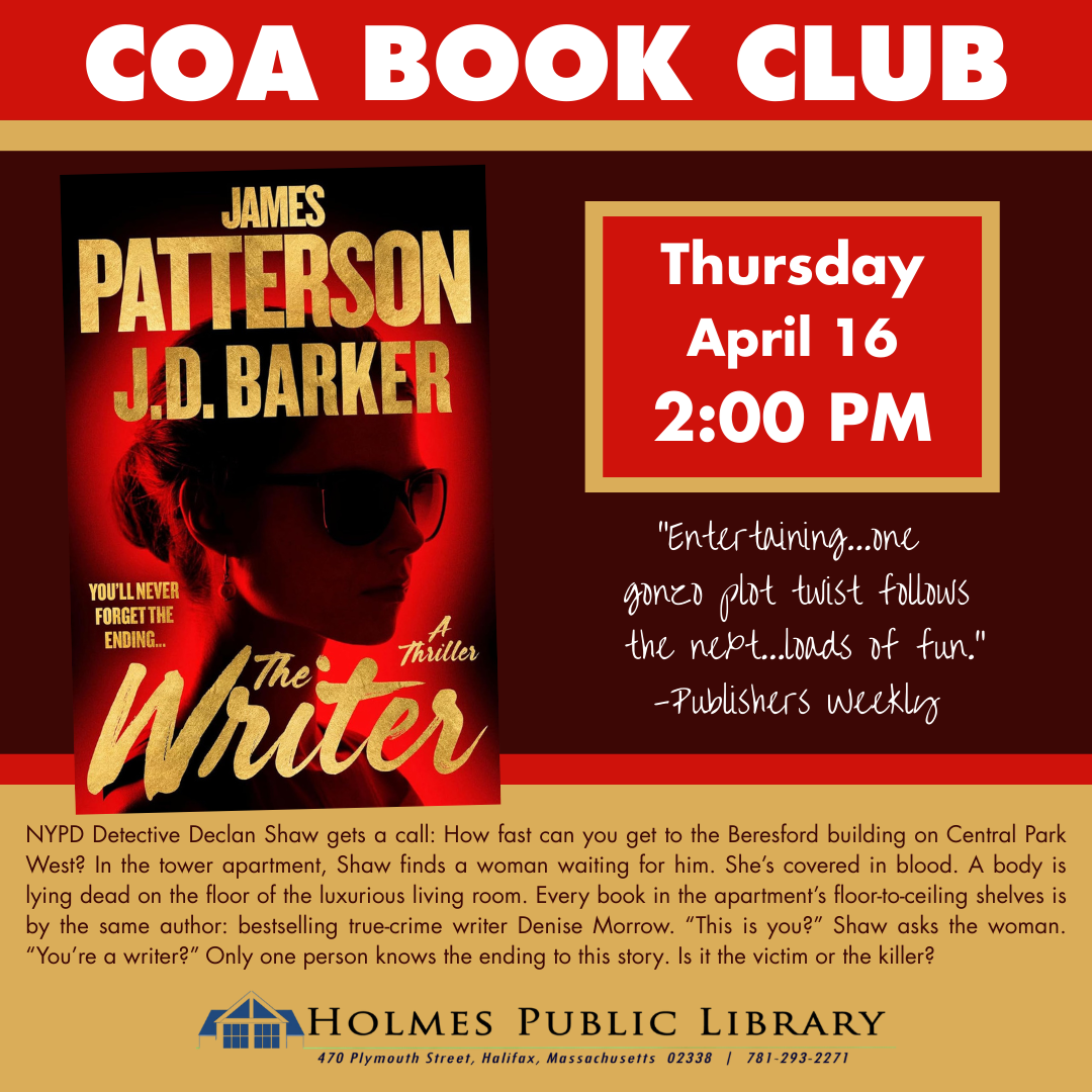 COA Book Club Social April 26