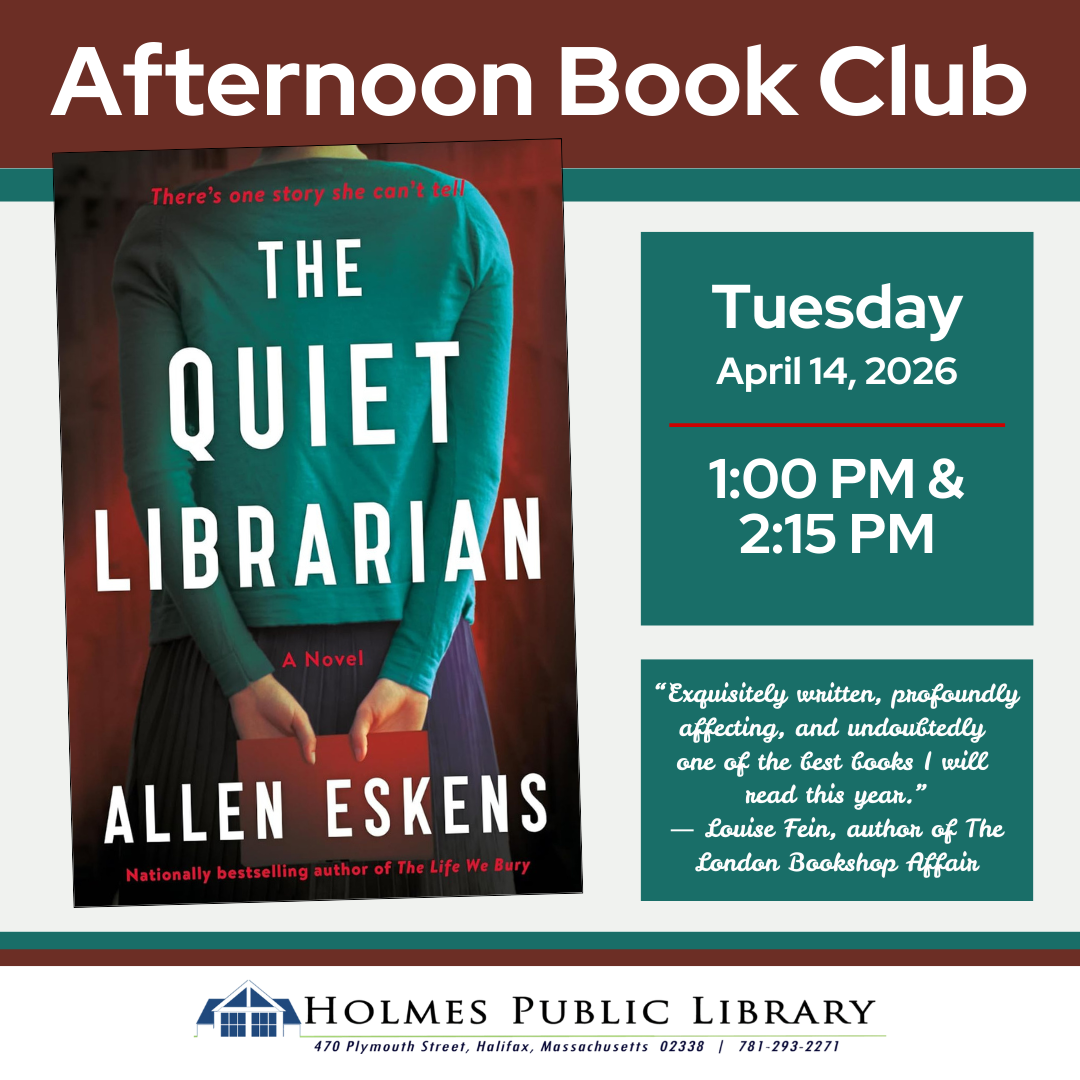Afternoon Book Club Social April 26