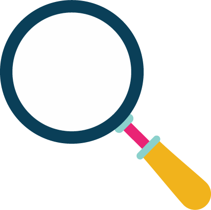 Icons - Magnifying Glass - Yellow