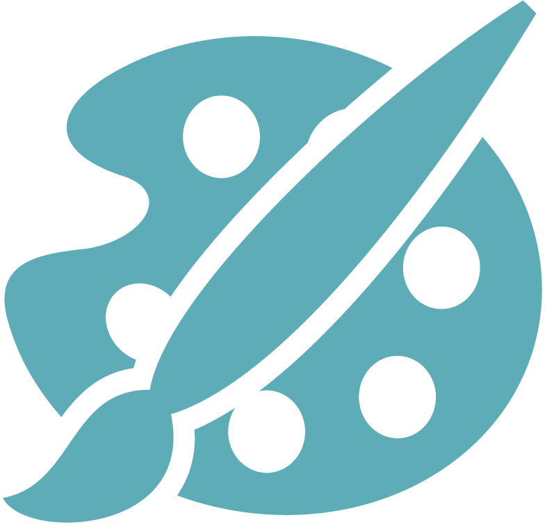 Icons - Infographics - Arts and Crafts - Light Aqua Blue