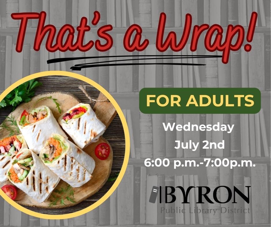 Byron Public Library District: July Adult Newsletter