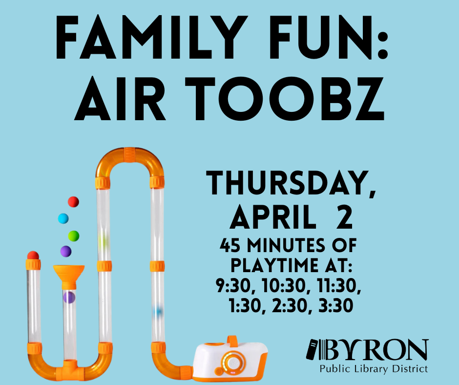 Photo of air toobz with program date & time.