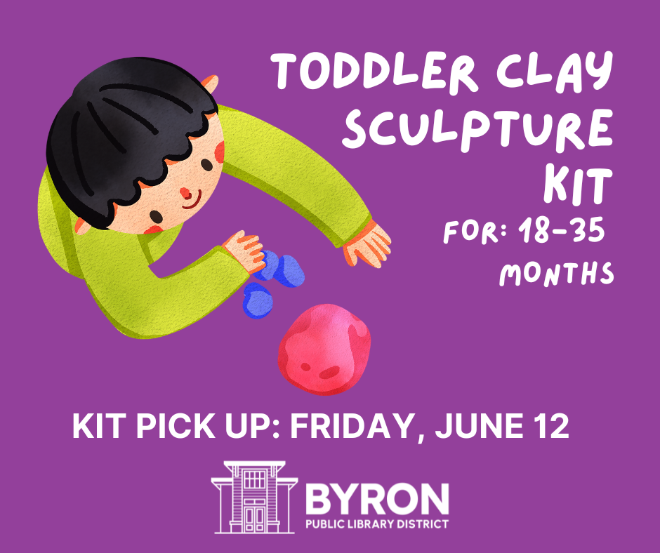 Graphic of a child playing with clay with program date and time.