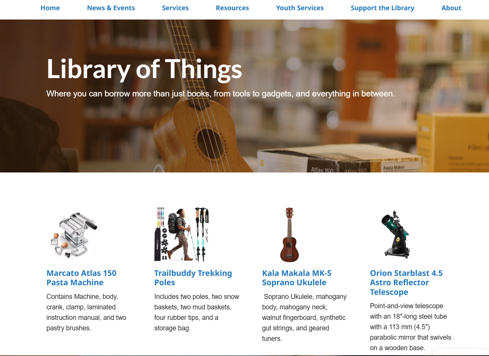 library of things page