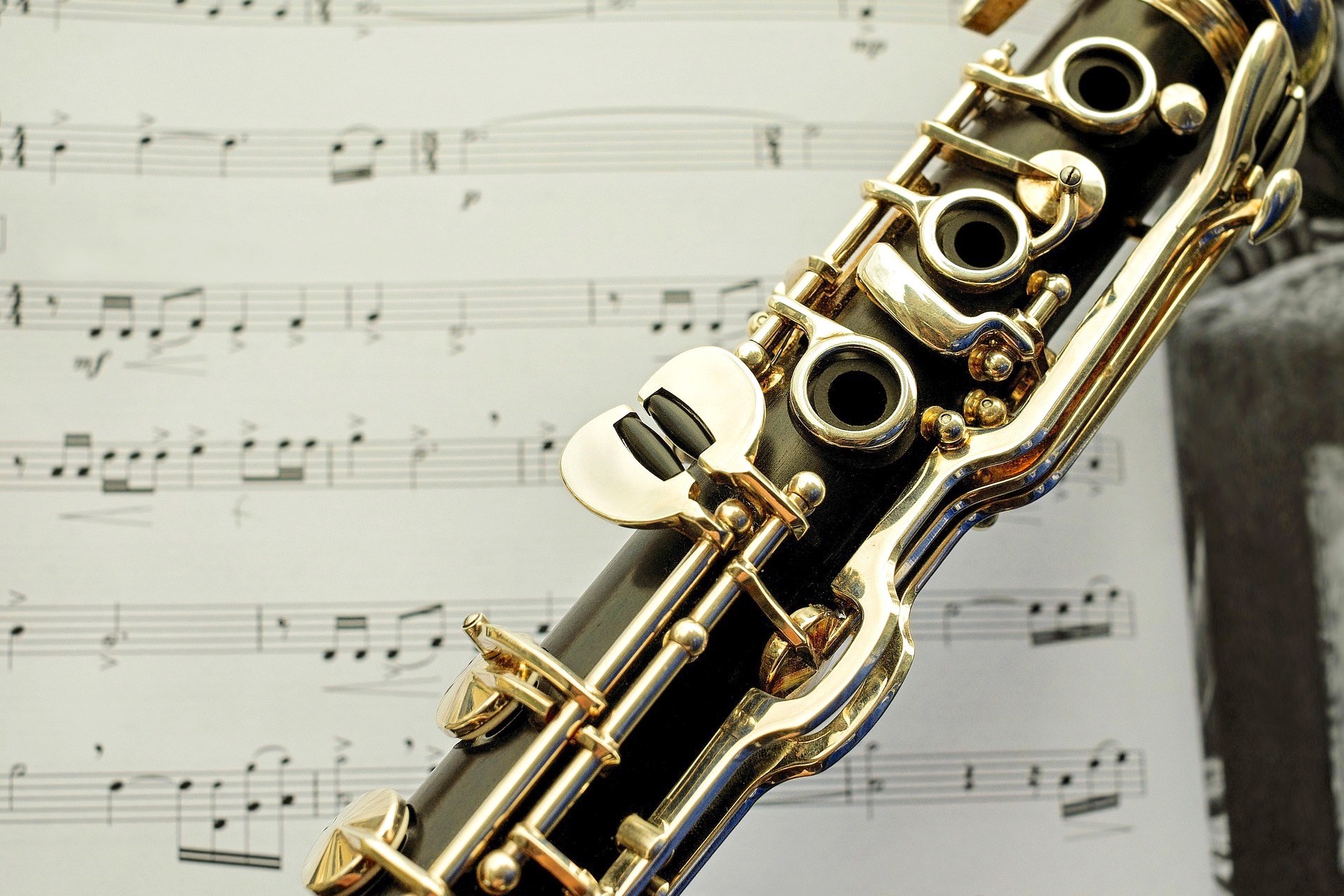 Clarinet wind instruments musical notes classical