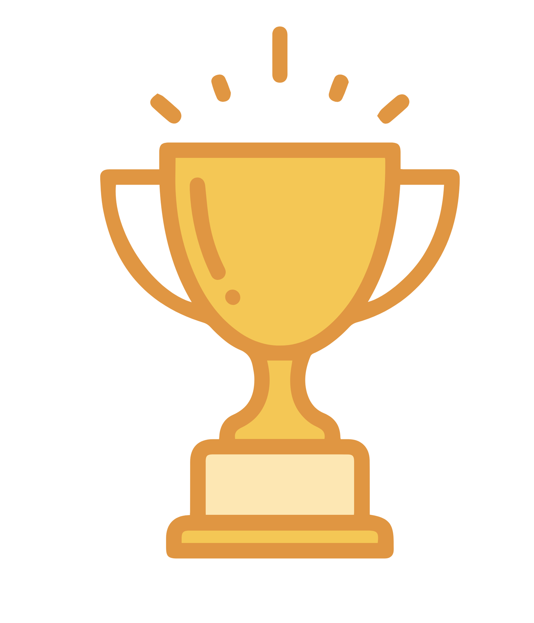 icons - infographics trophy cup award merit - orange