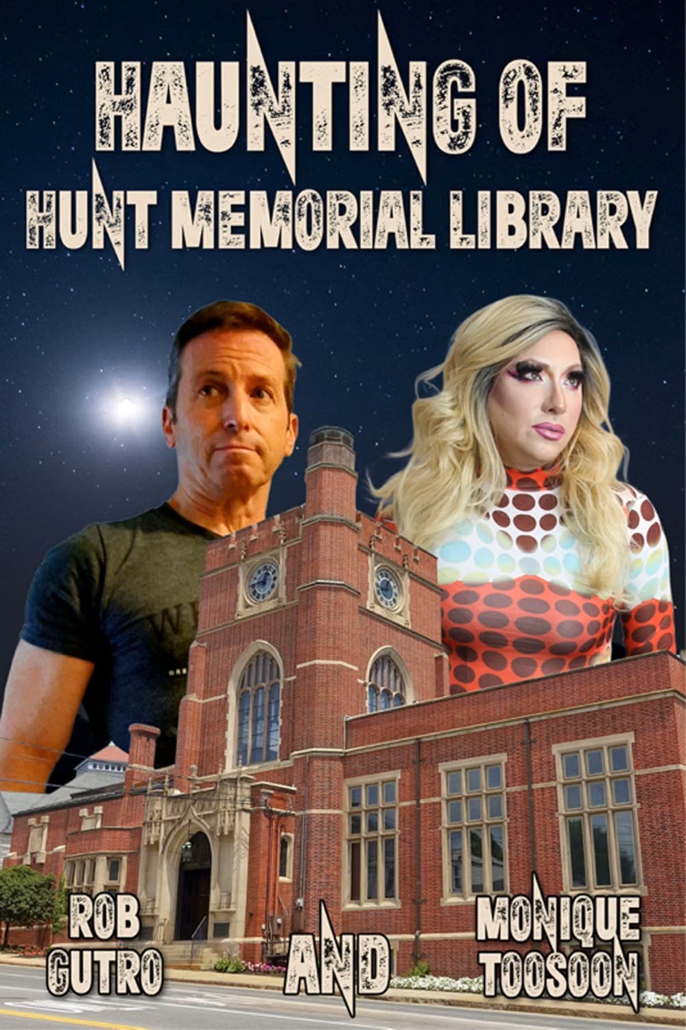 Book cover: Haunting of Hunt Memorial Library by Rob Gutro and Monique Toosoon