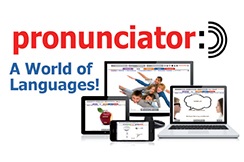 Logo for Pronunciator: A World of Languages.