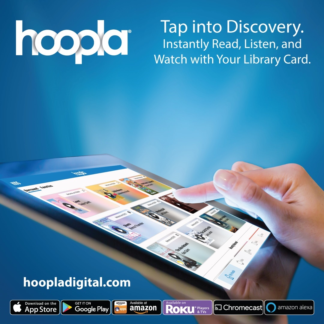 Logo for Hoopla.